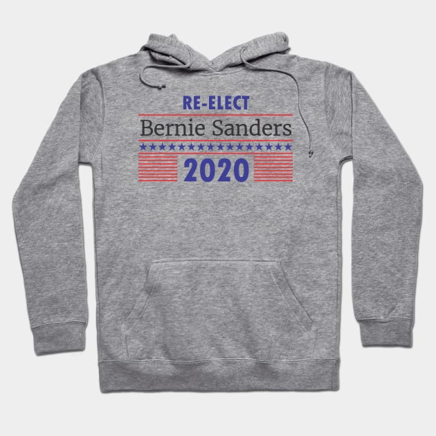 Re-Elect Bernie Sanders 2020 Stars & Stripes Hoodie by PsychicCat